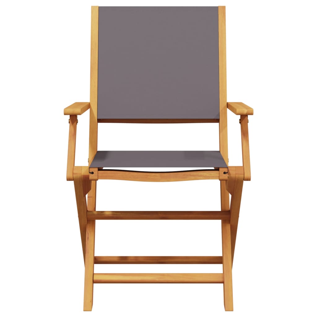 7 pcs conjunto jantar jardim tecido/madeira maciça antracite