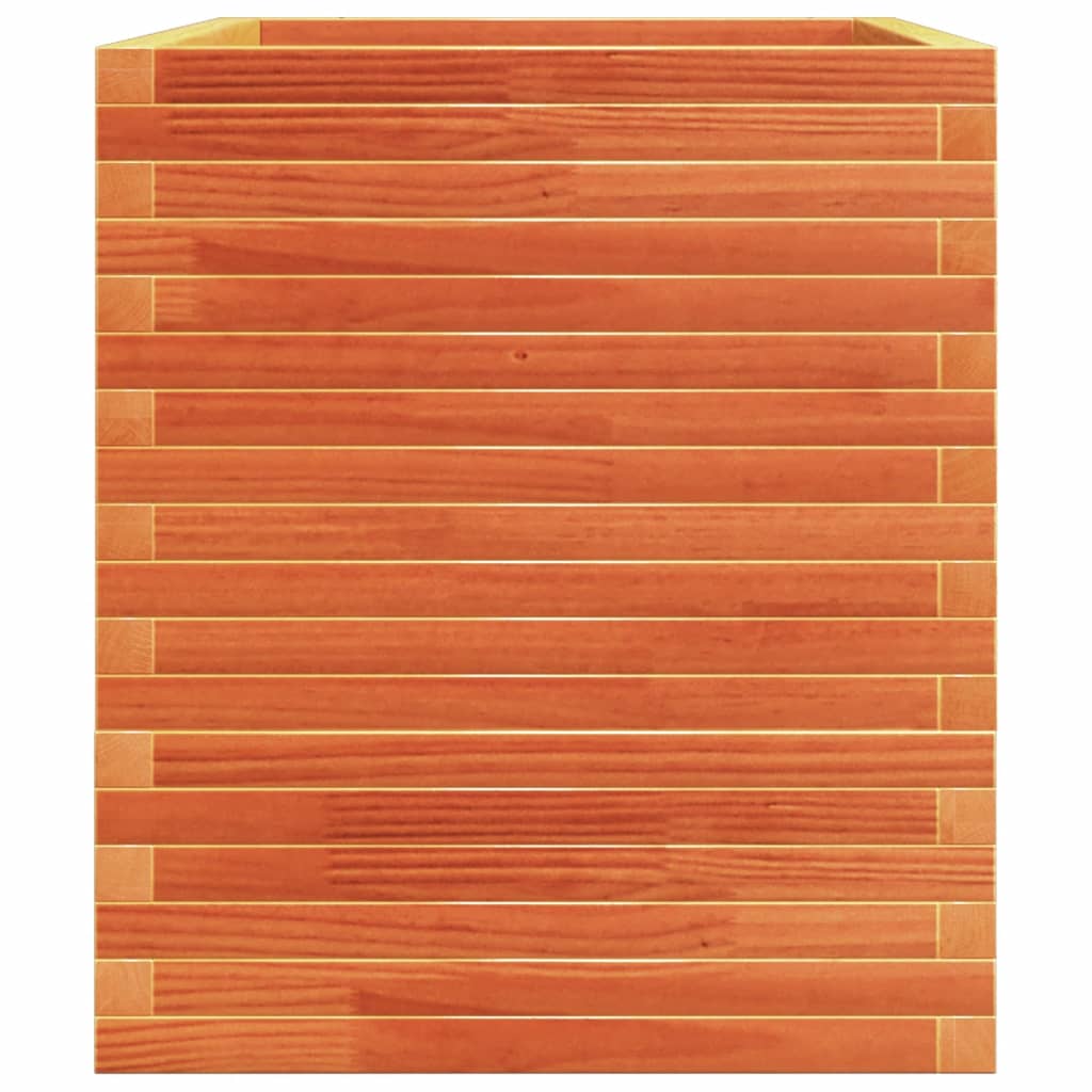 Vaso/floreira jardim 110x60x72 cm pinho maciço castanho mel