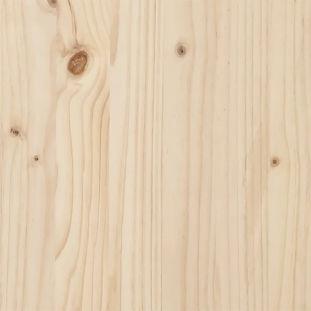 Mesa de jantar estrutura em O 100x50x75cm pinho e aço