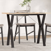 Mesa de jantar estrutura em Y 100x50x75cm pinho e aço