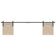 Kit para armário deslizante aço carbono 213 cm