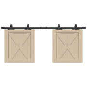 Kit p/ porta de armário deslizante 122 cm aço carbono