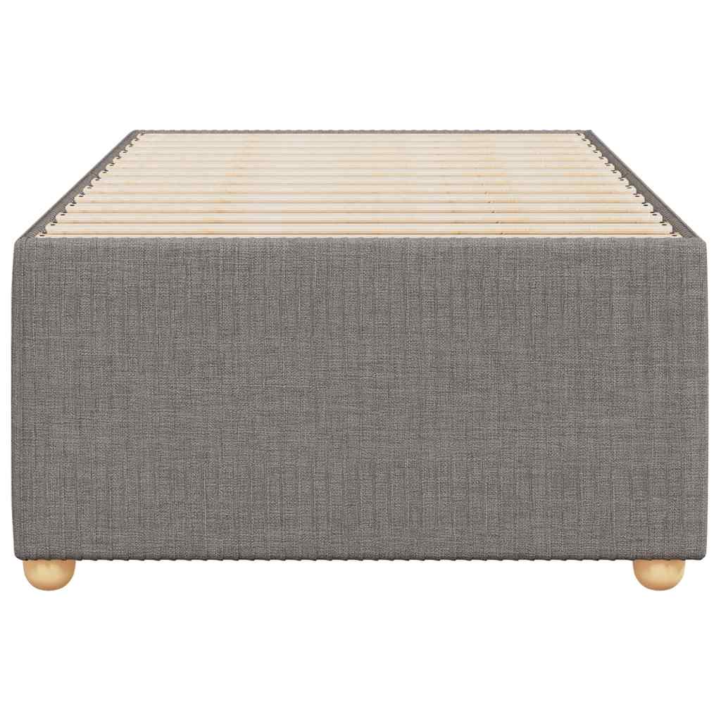 Estrutura cama sem colchão 100x200 cm tecido cinza-acastanhado