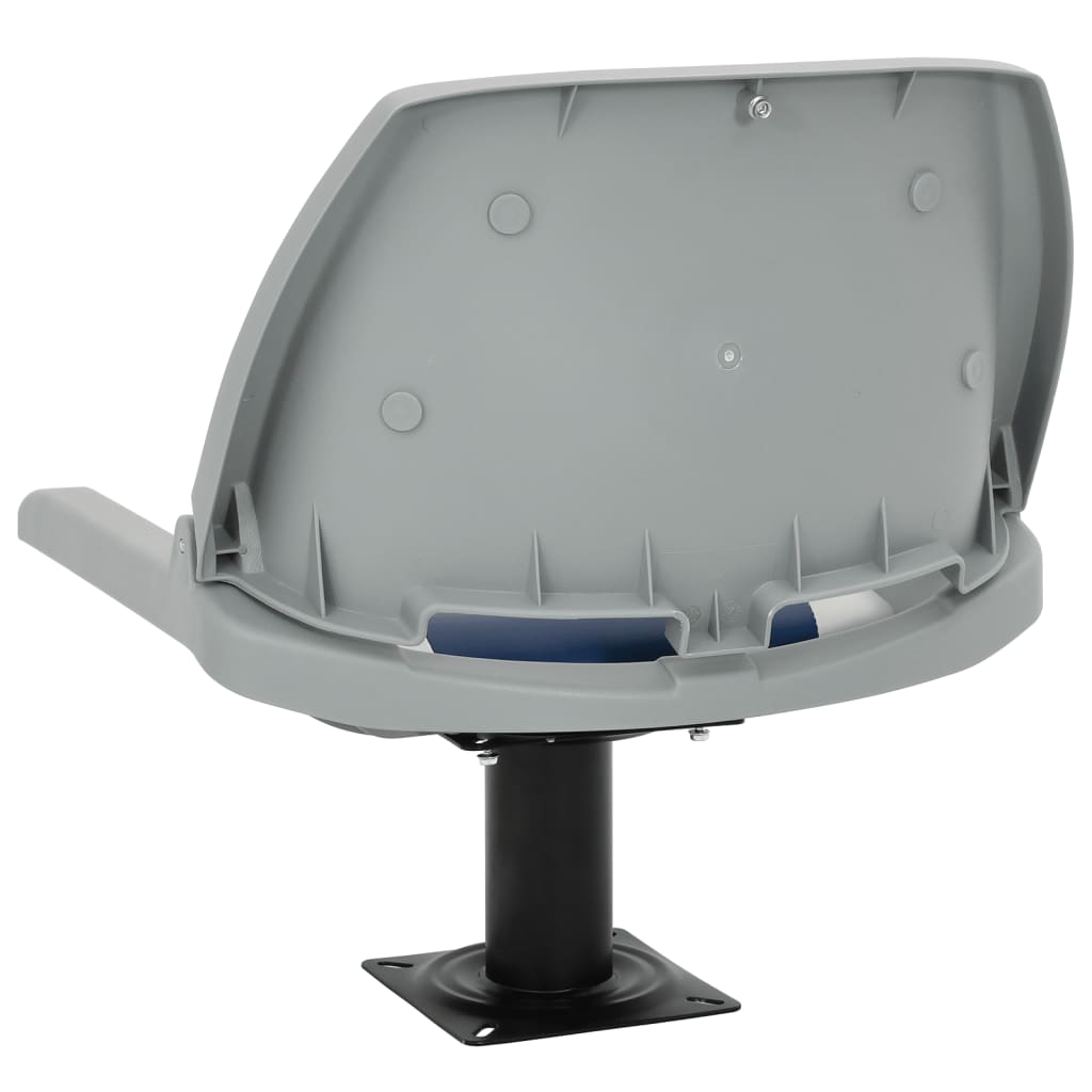 2 pcs conjunto assento barco dobrável 48x51x41 cm azul e branco