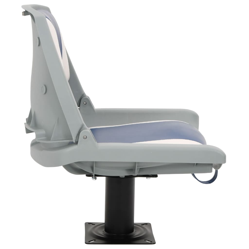 4 pcs conjunto assento barco dobrável 48x51x41 cm azul e branco