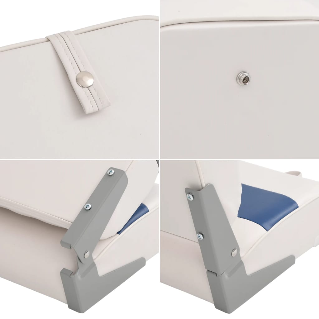 4 pcs conjunto assento de barco dobrável com encosto alto