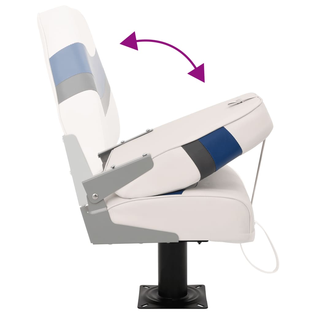 4 pcs conjunto assento de barco dobrável com encosto alto