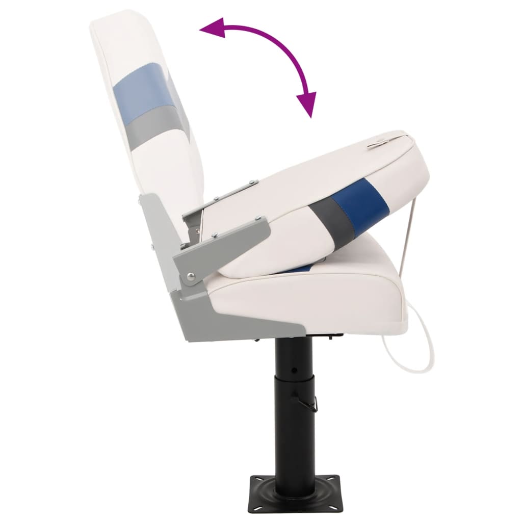 4 pcs conjunto assento de barco dobrável com encosto alto