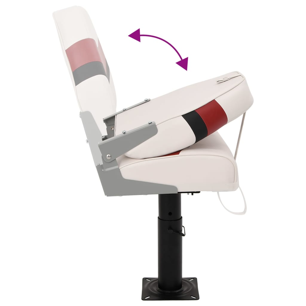 4 pcs conjunto assento de barco dobrável com encosto alto