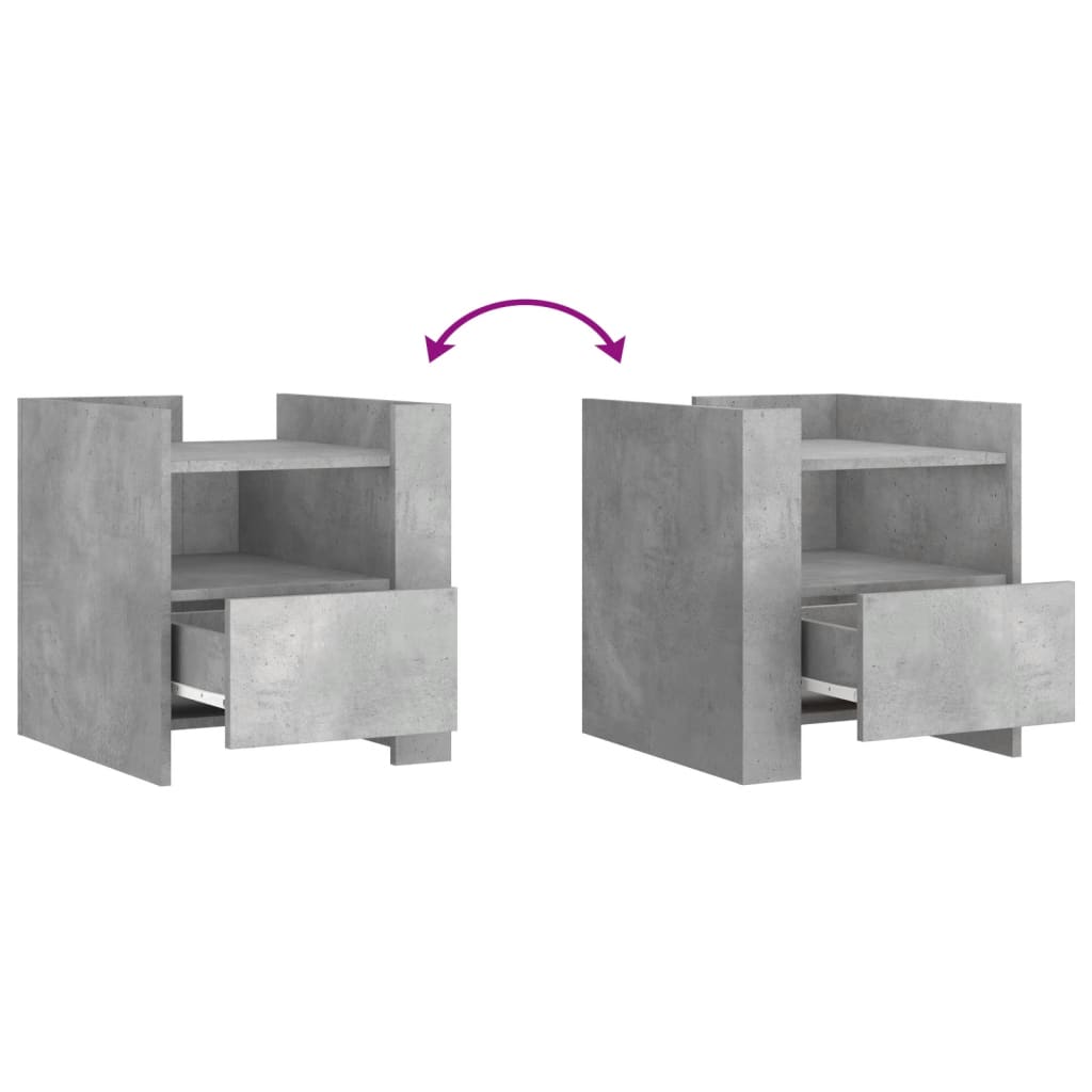 Mesa cabeceira 45x50x50 cm derivados de madeira branco