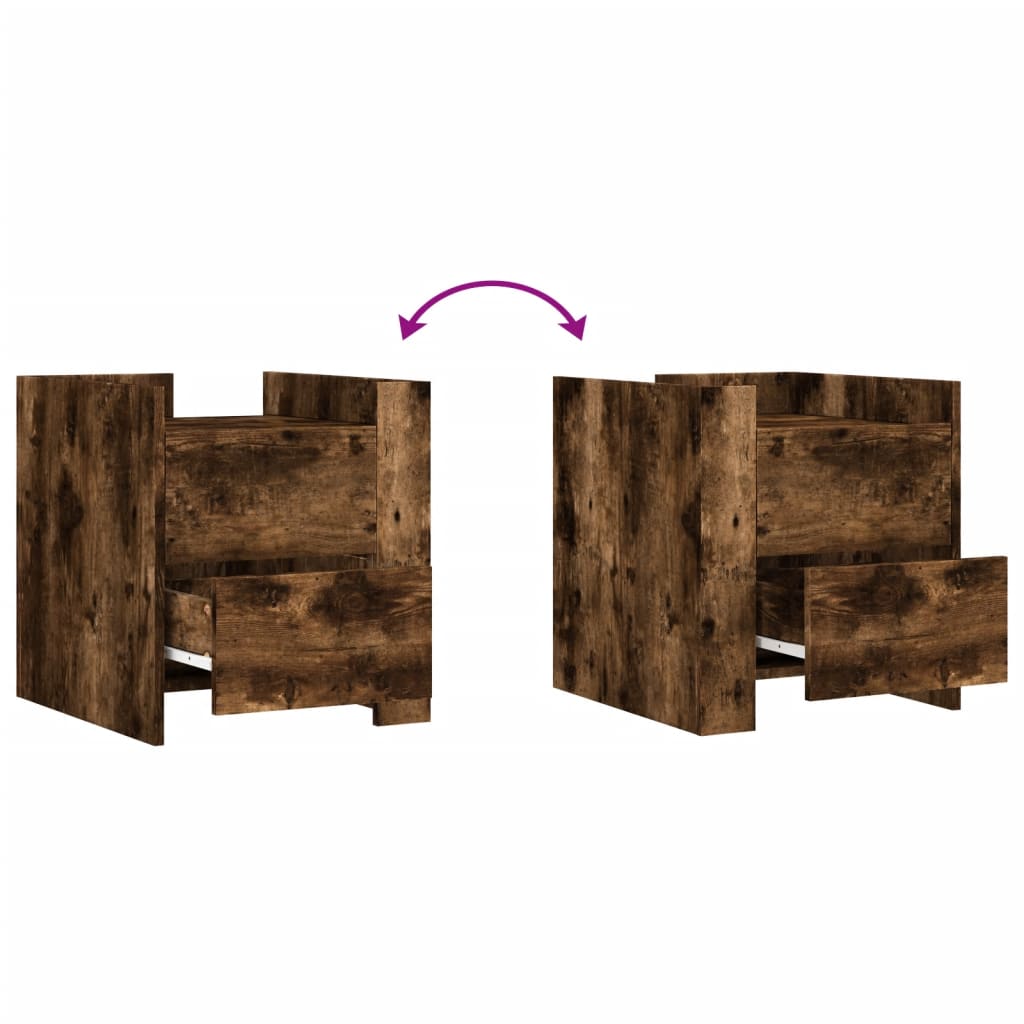 Mesa cabeceira 45x50x50 cm derivados de madeira branco