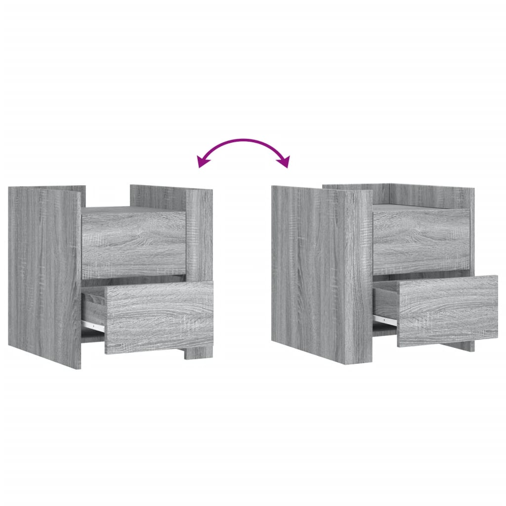 Mesa cabeceira 45x50x50 cm derivados de madeira branco