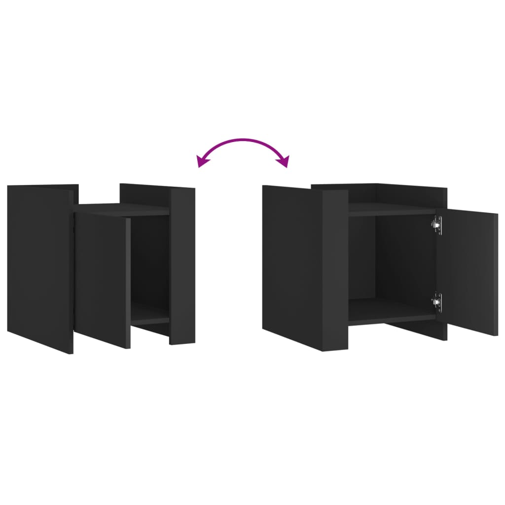 Mesa cabeceira 45x50x50 cm derivados de madeira branco