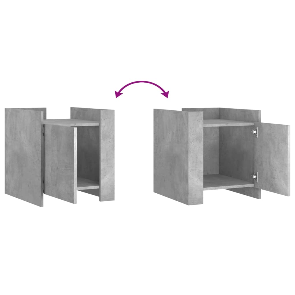 Mesa cabeceira 45x50x50 cm derivados de madeira branco