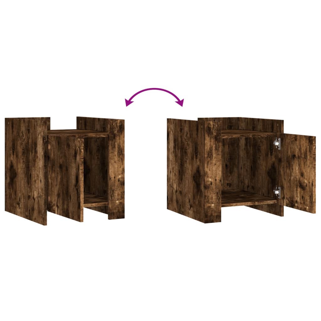 Mesa cabeceira 45x50x50 cm derivados de madeira branco