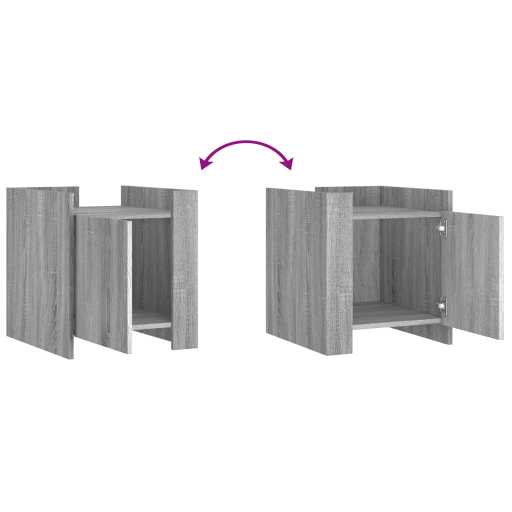 Mesa cabeceira 45x50x50 cm derivados de madeira branco