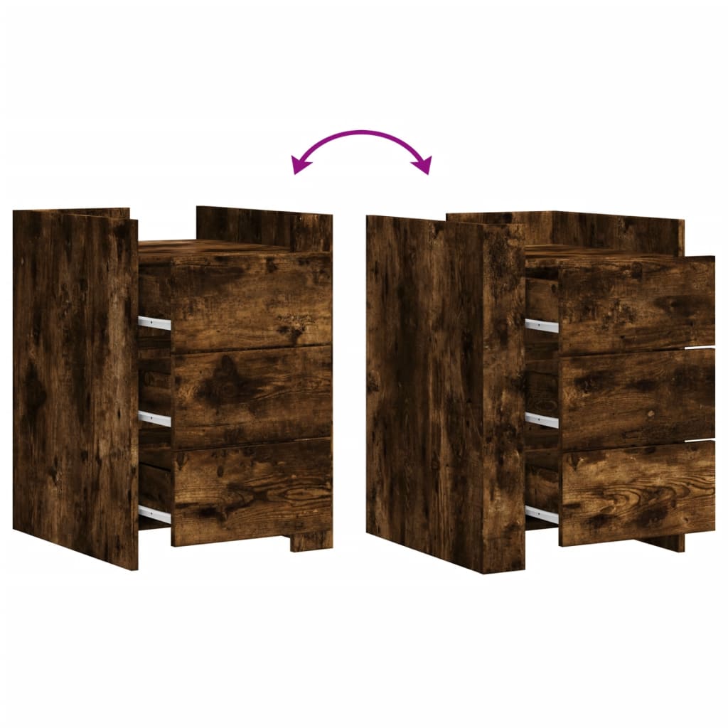 Mesa de cabeceira 45x50x65 cm derivados de madeira branco