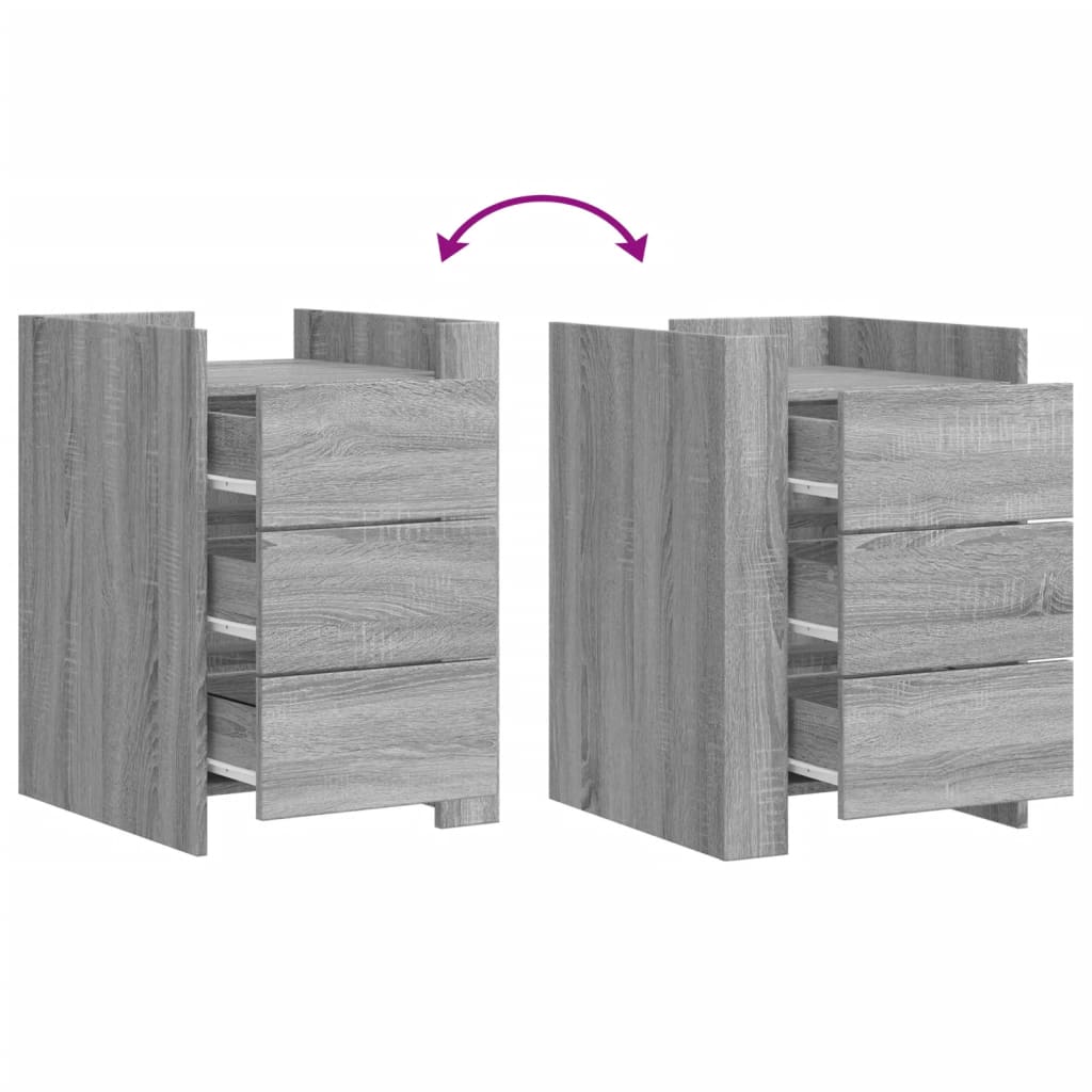 Mesa de cabeceira 45x50x65 cm derivados de madeira branco