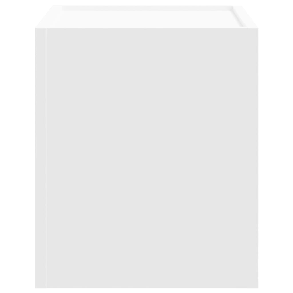 Mesa de cabeceira de parede 45x30x35 cm branco