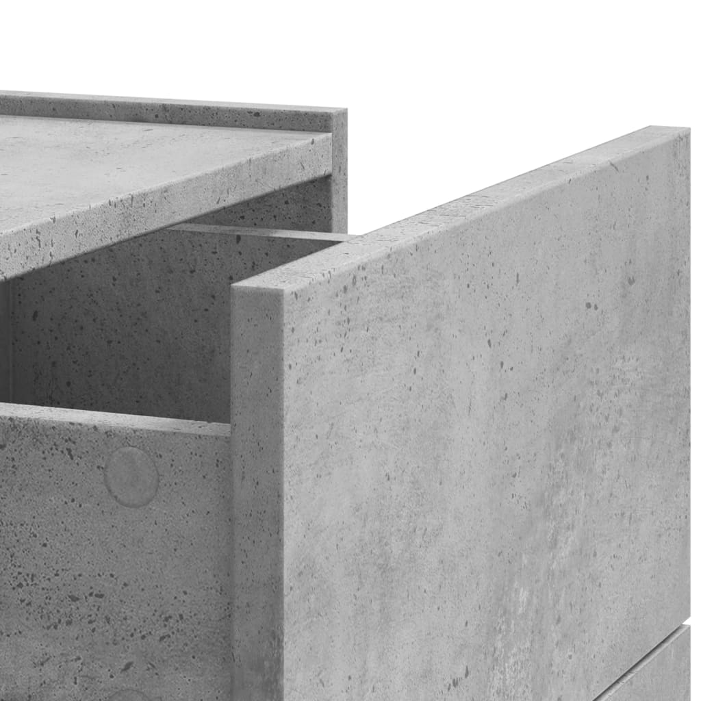 Mesa de cabeceira de parede 45x30x35 cm branco