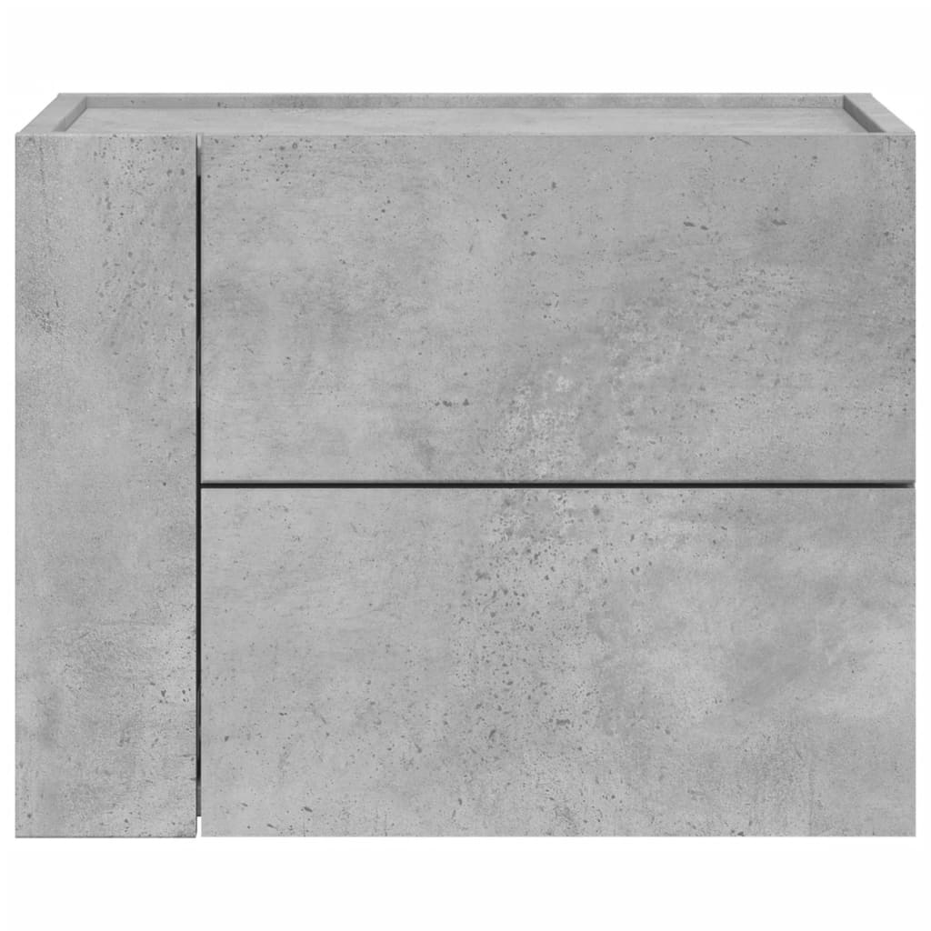 Mesas de cabeceira de parede 2 pcs 45x30x35 cm branco