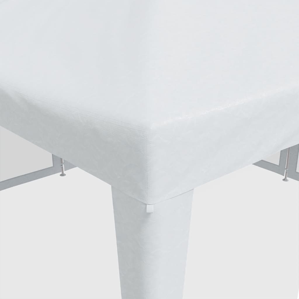 Tenda p/ festas c/ 8 paredes laterais malha 4x4 m PEAD branco