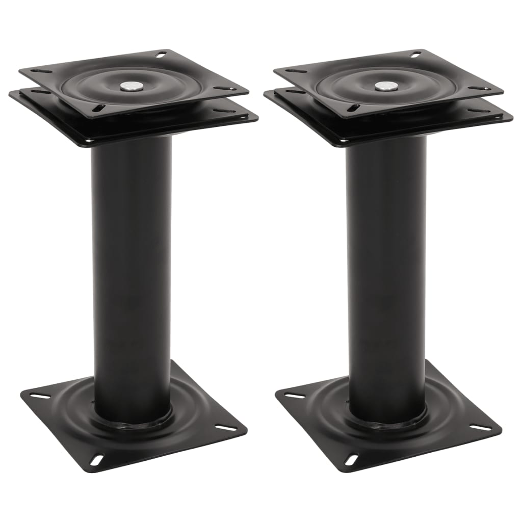 2 pcs pedestais para banco de barco giratórios a 360° aço