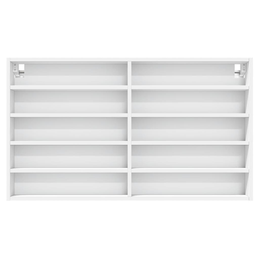 Armário vitrine 100x15x58 cm derivados de madeira branco