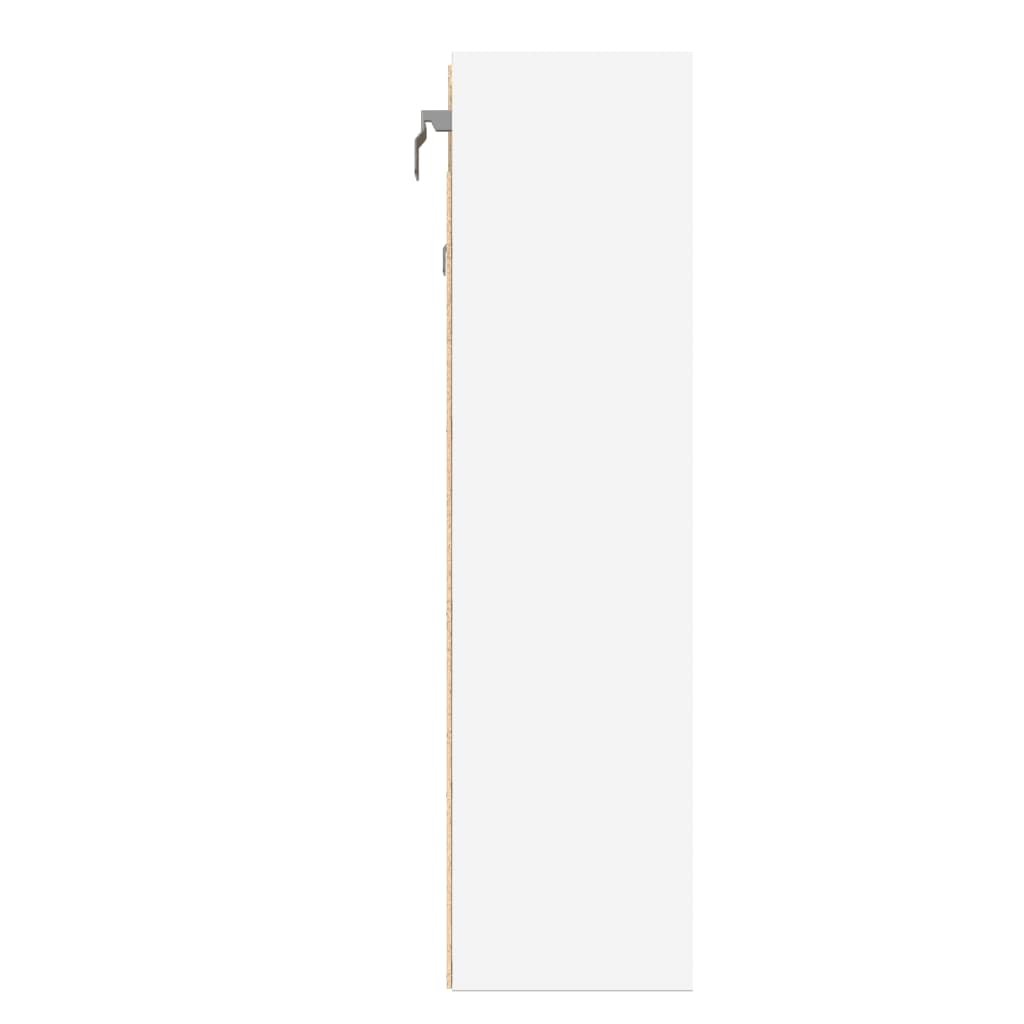 Armário vitrine 100x15x58 cm derivados de madeira branco