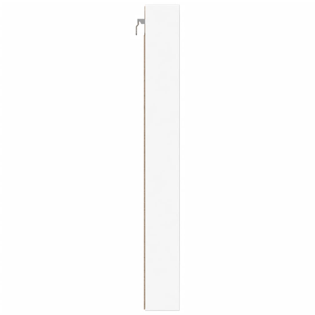 Armário vitrine 100x8,5x75 cm derivados de madeira branco