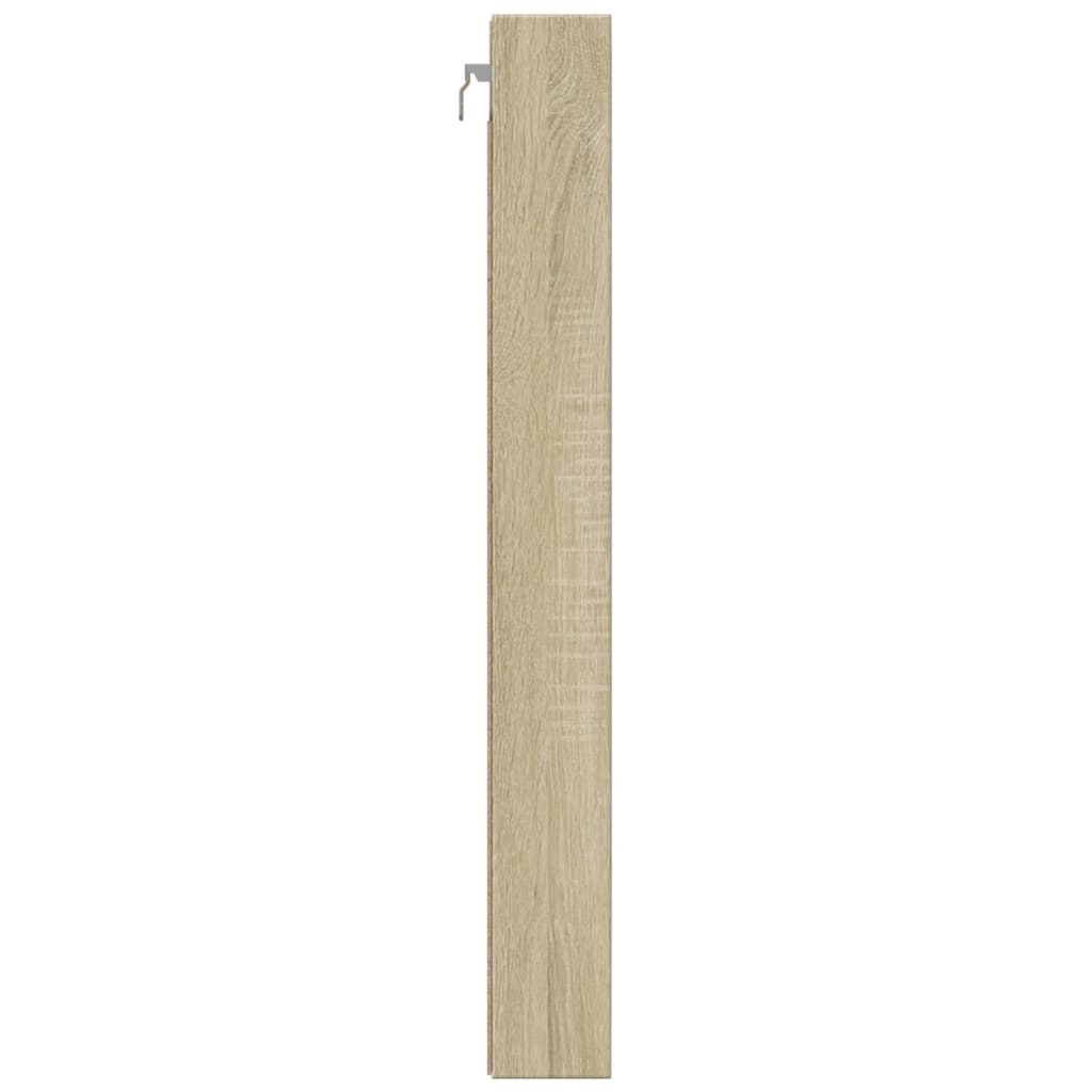 Armário vitrine 100x8,5x75 cm derivados madeira carvalho sonoma