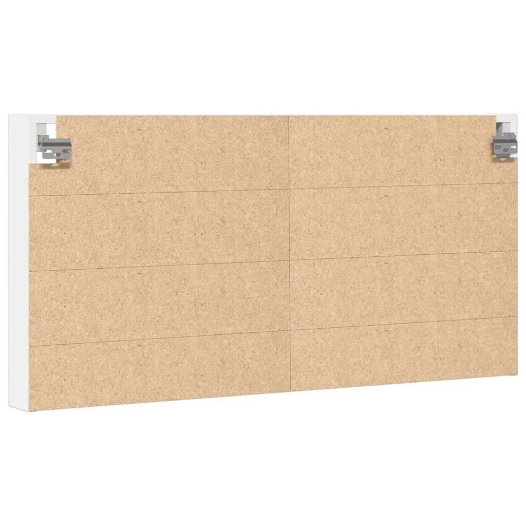Armário vitrine 100x8,5x50 cm derivados de madeira branco