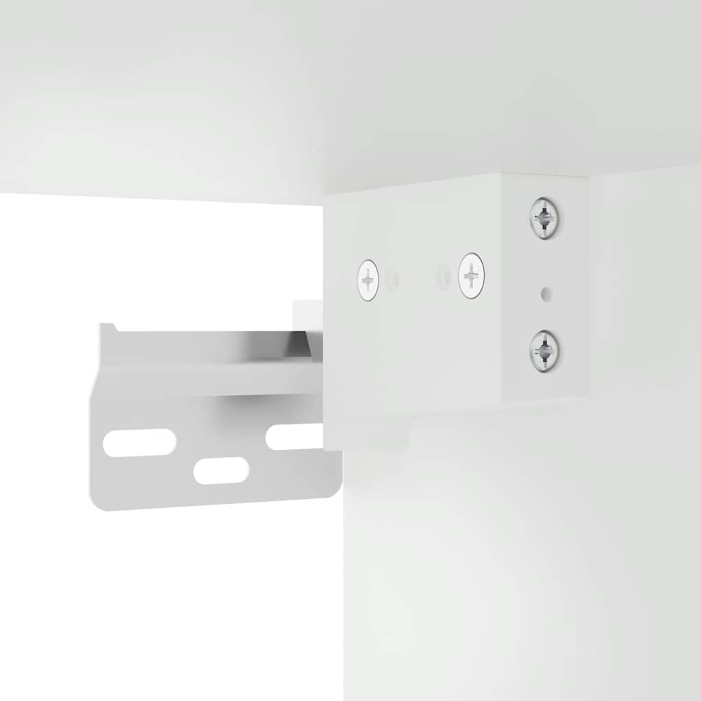 Armário vitrine 100x8,5x50 cm derivados de madeira branco