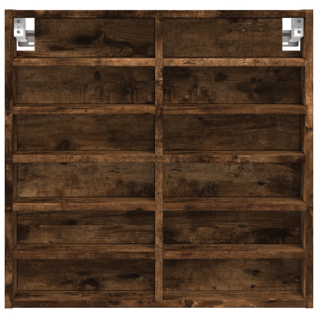 Armário vitrine 60x8,5x58 cm derivados madeira carvalho fumado