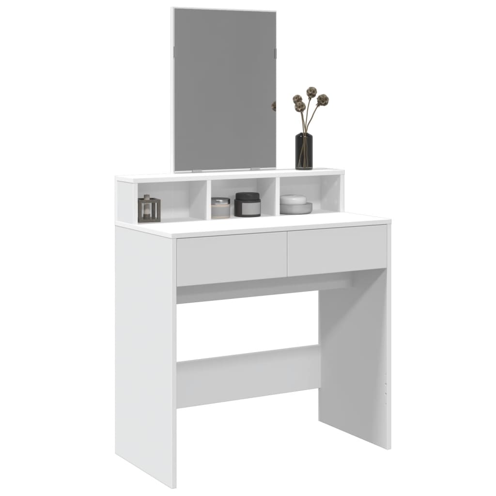 Toucador com espelho 80x41x144,5 cm branco