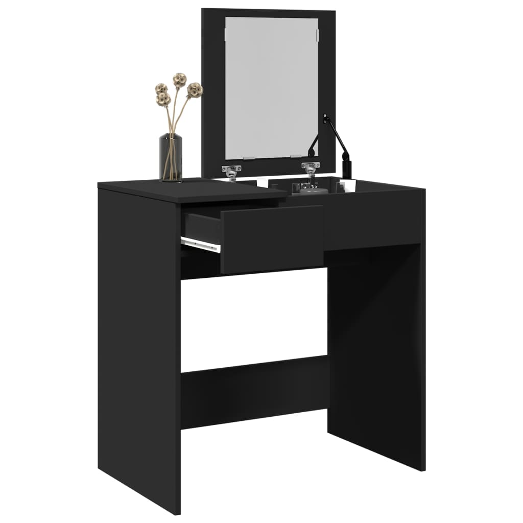 Toucador com espelho 73x46,5x120 cm cor preto