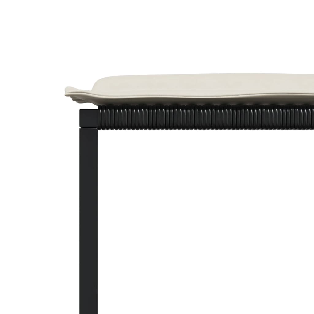 11 pcs conjunto de jantar p/ jardim c/ almofadões vime PE preto