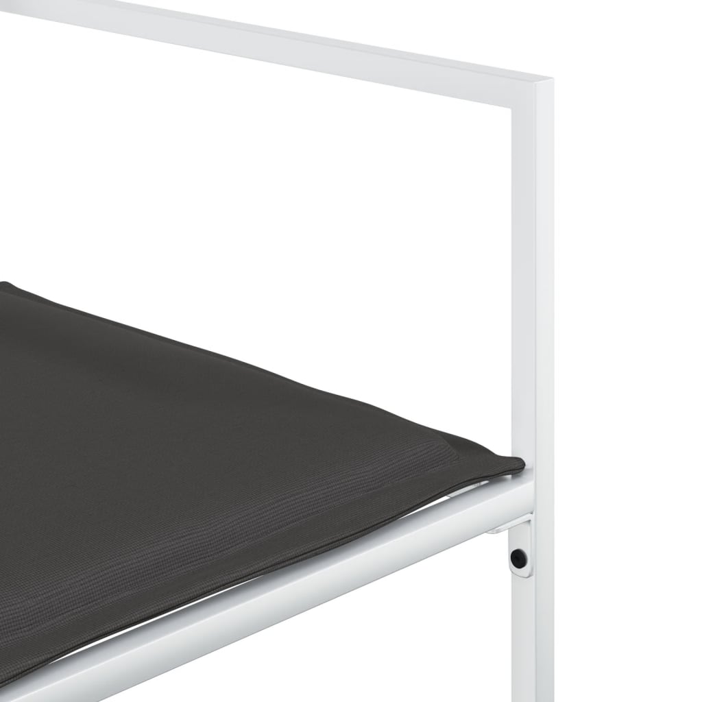 11 pcs conj. de jantar p/ jardim c/ almofadões textilene branco