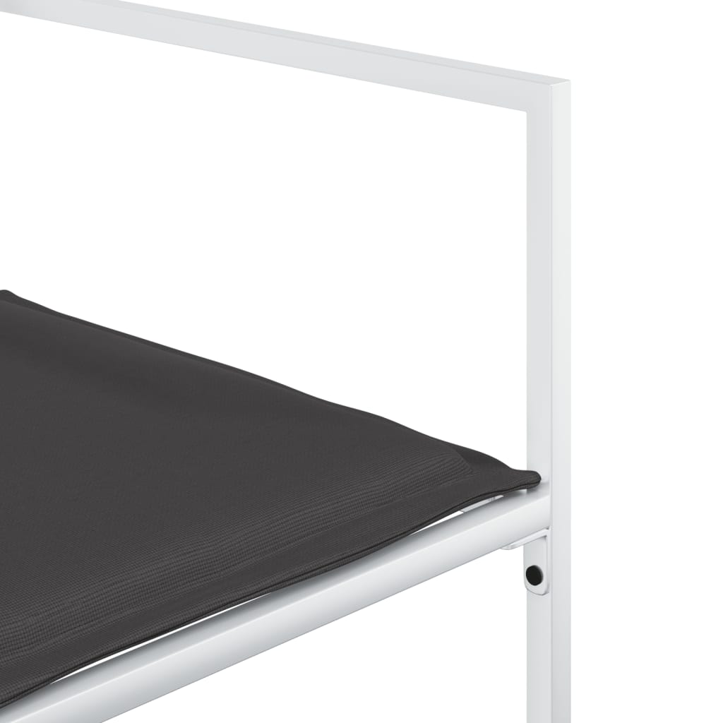 17 pcs conj. de jantar p/ jardim c/ almofadões textilene branco