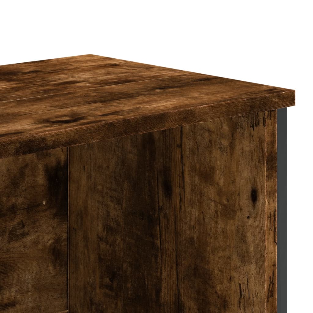 Estante 80x31x169 cm derivados de madeira carvalho fumado