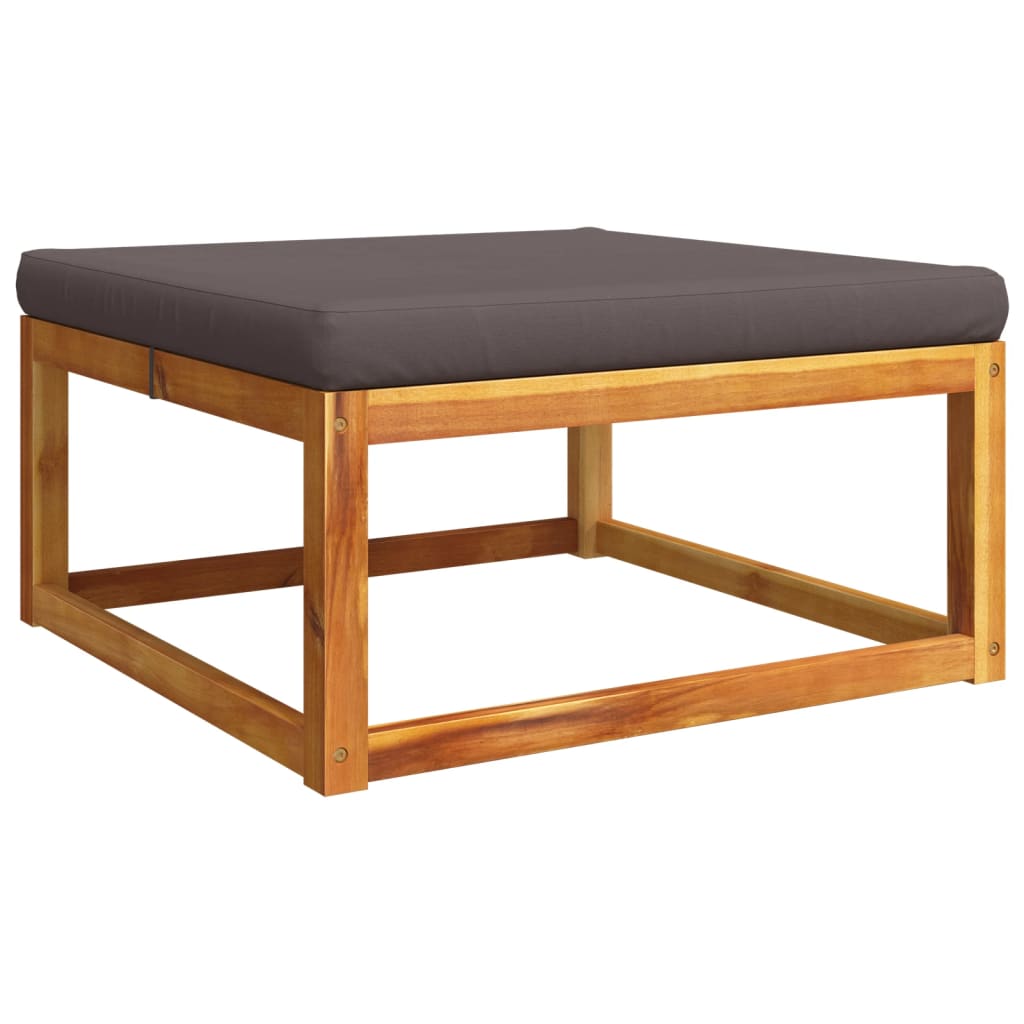 Conjunto de sofás de jardim  de 11 peças com almofadas de madeira de acácia e corda