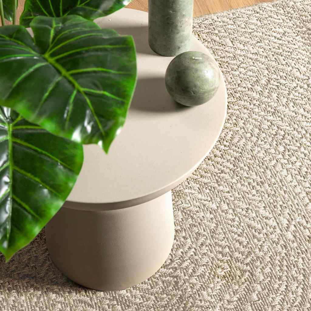 Tapete ZIZUR creme 80x200cm aspeto de juta interior e exterior