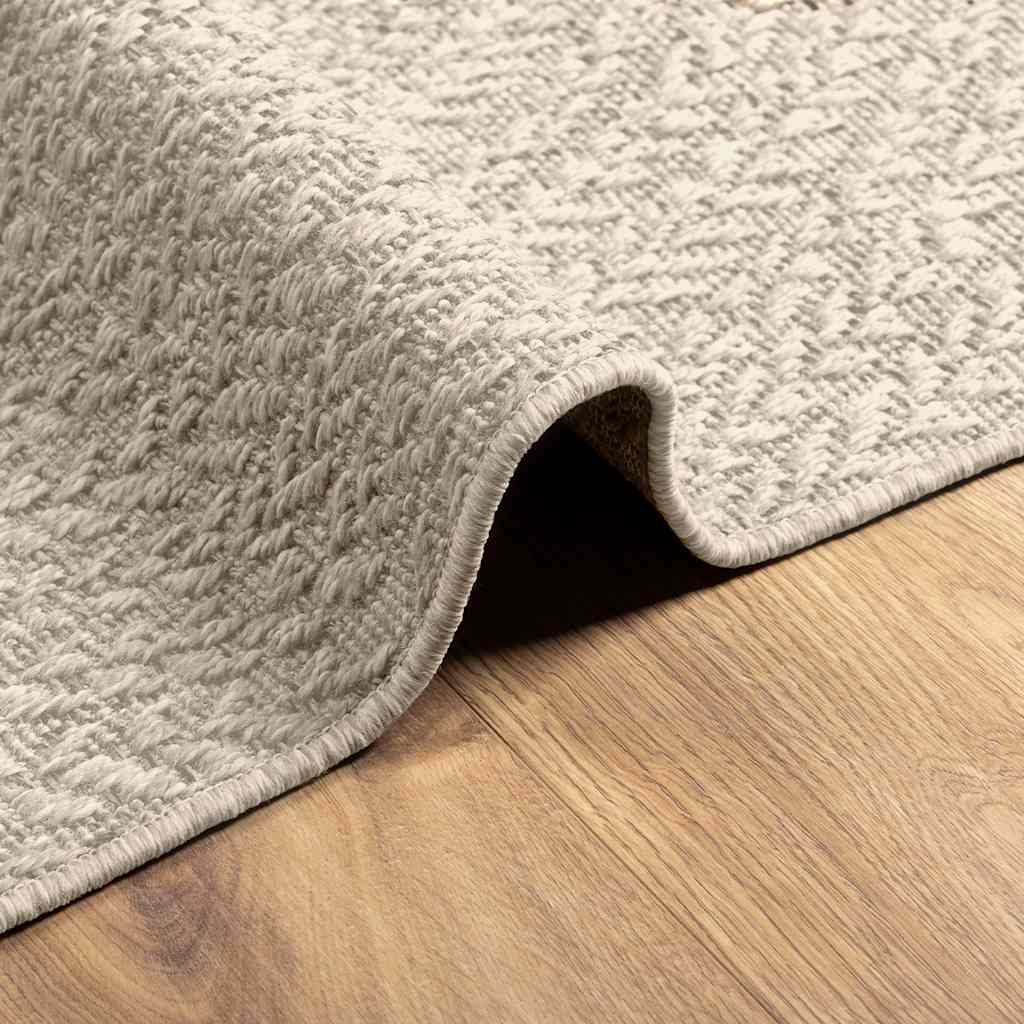 Tapete ZIZUR creme 80x250cm aspeto de juta interior e exterior