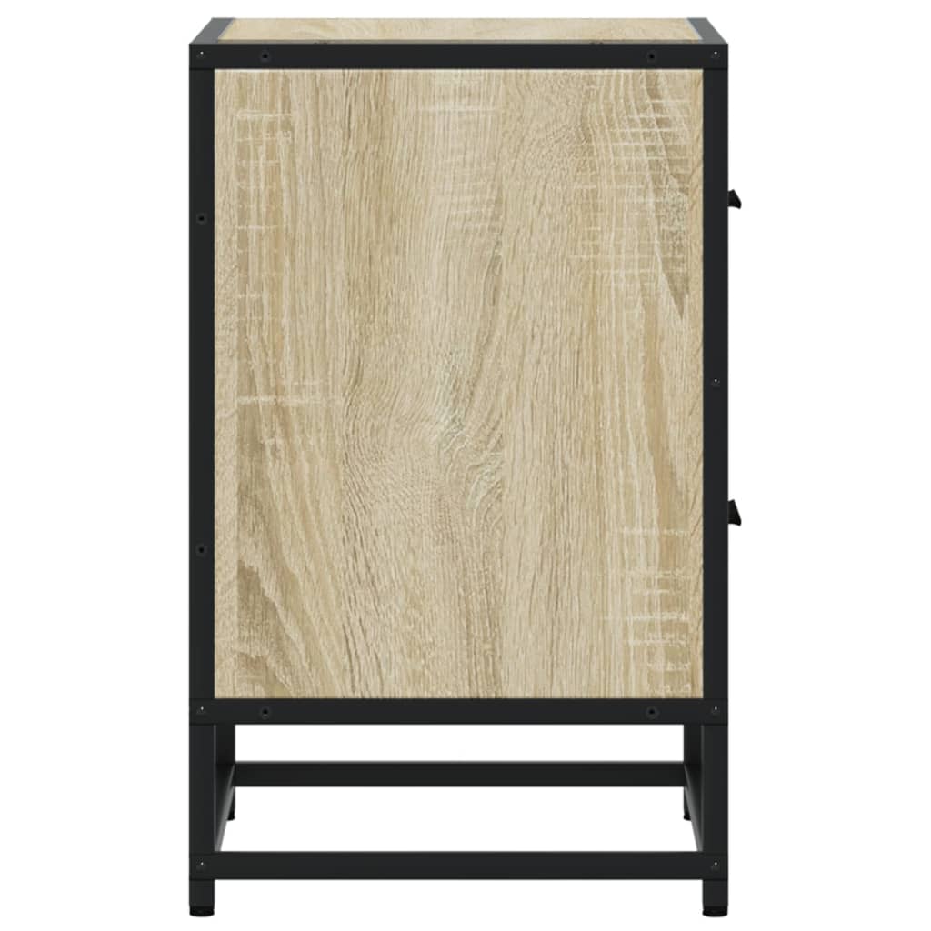 Mesa de cabeceira 40x31x50 cm deriv. madeira carvalho castanho