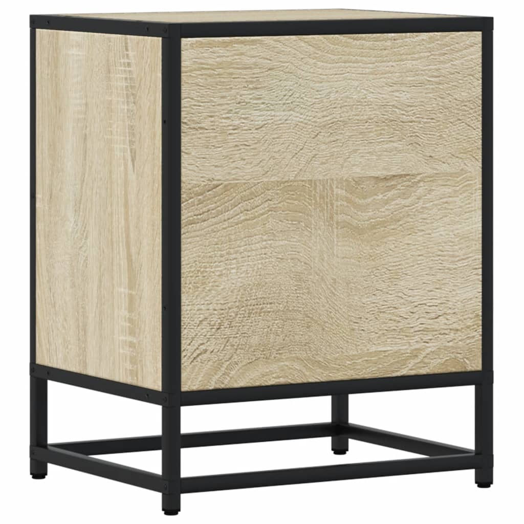 Mesa de cabeceira 40x31x50 cm deriv. madeira carvalho castanho