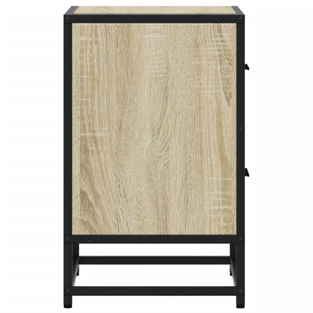 Mesas de cabeceira 2 pcs derivados de madeira cinzento sonoma