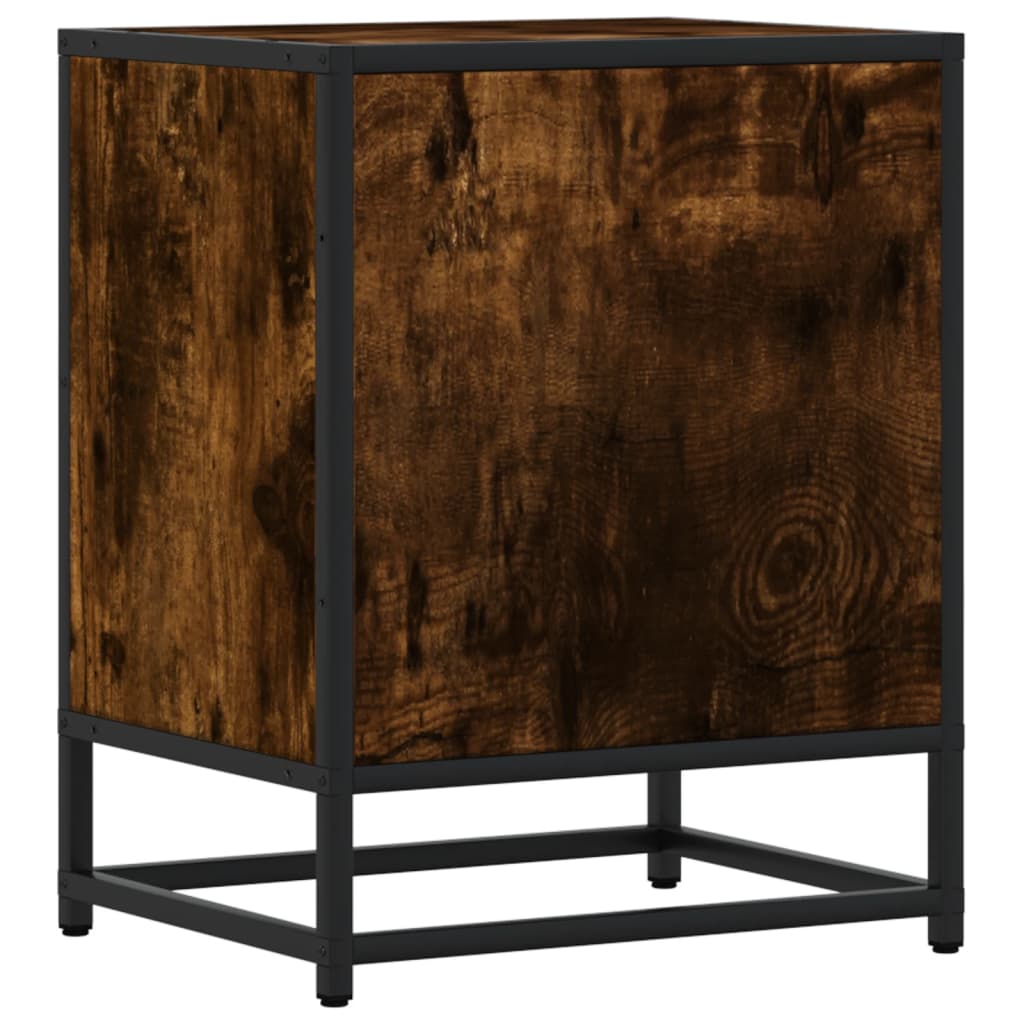 Mesa de cabeceira 40x31x50 cm deriv. madeira carvalho castanho