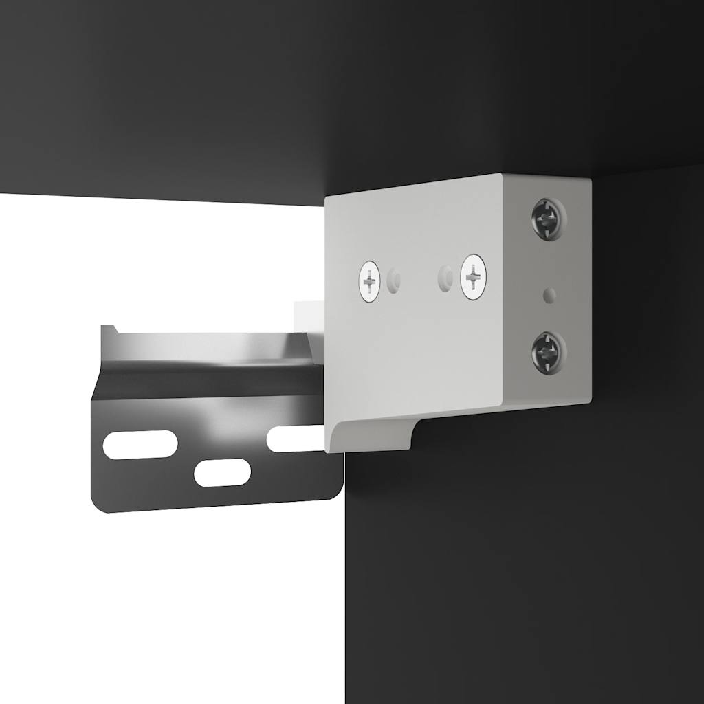 Móvel p/ TV 100x31x39,5 cm deriv. madeira/metal cinzento sonoma