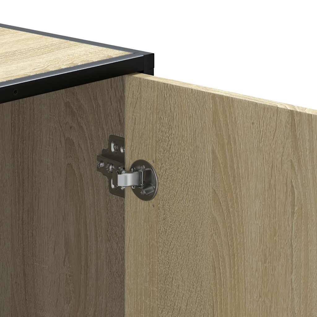 Banco para calçado sonoma 60x40x53,5 cm madeira metal cinzento