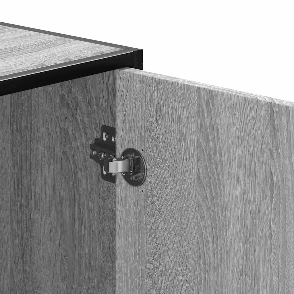 Banco para calçado sonoma 60x40x53,5 cm madeira metal cinzento